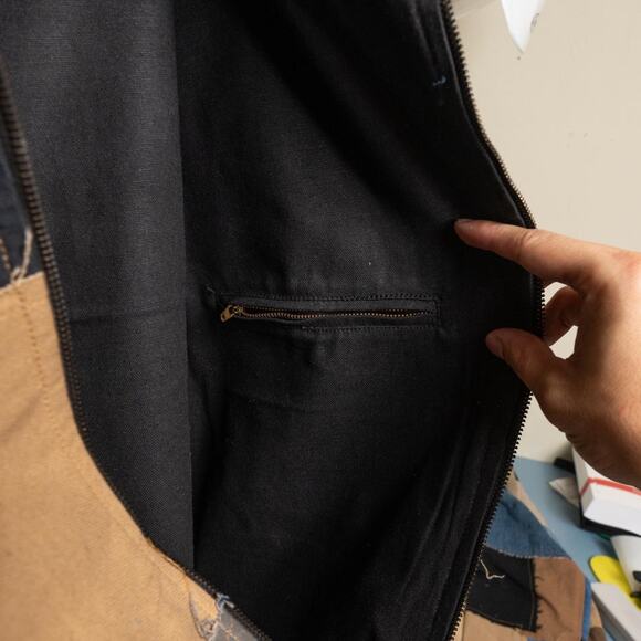 Upcycled patchwork carhartt chore jacket - Picture 7 of 7